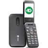 Doro - 2800 - Cellulare Per Anziani - Cellulare a Conchiglia 4G Sbloccato - Tasti Grandi a Risposta Vocale - Fotocamera - Bluetooth - Tasto Di Assistenza - Funzione HD Voice - Nero