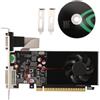 Pyugxab Scheda Grafica GT730 da 4 GB DDR3 128 Bit con Porta VGA DVI Compatibile Scheda Grafica per Ufficio per Ufficio/Casa