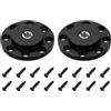 PATIKIL 2Pcs Adattatore Per Treppiede Filettatura 3/8 Diametro 30mm | Supporto A Parete In Lega Di Alluminio, Per Magic Arm Monitor Luce Flash DSLR, Con Flangia E Vite