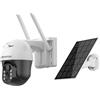 GBC Telecamera motorizzata 4g a batterie con pannello solare HeyCam Move 4G