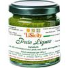 LiSicily dolci per passione LiSicily - PESTO ALLA GENOVESE 200 Gr - PRODOTTO ARTIGIANALE - Pesto Genovese Fresco Fatto in Casa - Qualità ed Eccellenza Naturale senza Conservanti e Coloranti - Solo Basilico e Parmigiano Reggiano