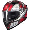 MT HELMETS Casco Mt Braker Sv Fury Rojo//grigio M