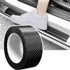Storystore Pellicola Adesiva In Fibra Di Carbonio Nero 5cm X 10m Per Auto, Protezione Bordi Portiera, Paraurti Anteriore E Posteriore