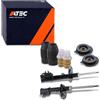 ATEC Germany 2x ammortizzatore a pressione a gas anteriore a doppio tubo con supporto e kit antipolvere, compatibile con FIAT PANDA (169_)
