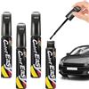 Pardofelis 4 Pezzi Penna Ritocco Carrozzeria, 12ml Pennarello Copri Graffi Auto, Pennarello Ritocco Carrozzeria Vernice Auto, Rimuovi Graffi Auto, Penna per Riparazione Graffi Auto, Nero