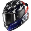 SHARK, Casco Moto Integrale SKWAL i3 US FLAG x TROY LEE DESIGN Blue Red White, M