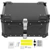 Cutycaty Top Case per moto, bauletto per scooter, impermeabile, custodia per moto, impermeabile, con serratura di sicurezza, bauletto universale per moto (65 L)