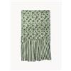 Pick a Poppy Tovaglia in cotone fatta a mano Damson - Verde