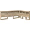 vidaXL Testiera per archiviazione rovere Sonoma 160 cm materiale a base di legno