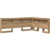vidaXL Testiera contenitore in legno effetto quercia artigianale