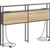 vidaXL - Testiera con spazio contenitore, finitura Sonoma, realizzata in legno composito