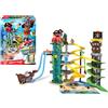 Dickie TOYS Parcheggio multipiano Pirati a 5 piani 90x33x63 cm con luci e suoni e 3 macchinine