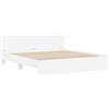 vidaXL Struttura letto da montare a parete, bianca, 137 x 190 cm, realizzata in materiale composito di legno
