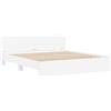 vidaXL Telaio per letto da montare a parete, bianco, 193 x 203 cm, realizzato in materiale composito di legno