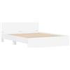 vidaXL Struttura letto da montare a parete, bianca, 152 x 203 cm, realizzata in materiale composito di legno