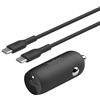 Belkin BoostCharge Caricabatteria da auto rapido da 30 W, design compatto con porta USB-C PD, compatibilità universale per iPhone 16, 15, 14, Galaxy S24, S23, Note, iPad