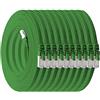 1aTTack.de Cat.7 cavo di rete piatto 10GB/s Slim Flat Cavi RJ45 Patch cavi di installazione nastro - compatibile CAT5 CAT6 CAT7 CAT 8 verde - 10 pezzi 3 metri