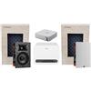 JBL Sistema audio stereo 2.1 JBL Studio 6 6IW con altoparlante da parete