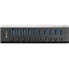 Lindy Docking Station Hub Con Interruttori On/Off 10x USB 3.0 SuperSpeed