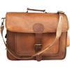 Fatto a mano Borsa Portadocumenti Uomo Vintage Messenger In Vera Pelle Di Capra Marrone