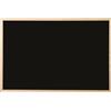 Bi-Office Lavagna Nera Per Gesso Basic, Cornice di Pino, 40 x 30 cm