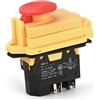 Eurowagens YH02A Pulsante Start Elettromagnetico 250V 16A 5PIN Per Utensile Macchina