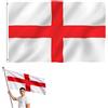 St George Cross Inghilterra Bandiera Per Auto Striscione UK Occhielli