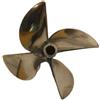 Eurowagens Barca RC Elica In Bronzo 67mm Di Diametro Per Albero Di Propulsore 6.35mm 1/4"