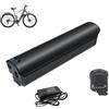 JHKJ Batteria per ebike da 36 Volt 36V 10Ah 13Ah 15Ah Batteria per Tubo Obliquo 48V 10Ah 12Ah 14Ah Pacco batterie al Litio per Motore di Bici elettrica