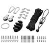 Générique Hardware di montaggio del kayak - Hardware Eyes Eyes Eyes Viti - Kayak Trolley Kit per Kayak Canoe Boats Water Sports
