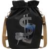 Générique Drawstring Bag - Lightweight Canvas Work Bag with Dollar Sign Print | Sport Gym Backpack for Everyday Carry and Active Lifestyle | Durable Cinch Sack for Easy Storage and Travel Use | for Men Women