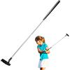 Générique Set di mazze da golf per - Set di putter leggero in acciaio attrezzature da gioco junior multifunzionale staccabile, per la pratica di sport all'aria aperta