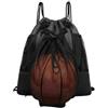 CaFfen Borsa Da Basket Basketball Zaino da basket portatile, multifunzionale, con coulisse, a tracolla, for sport all'aria aperta, calcio, pallavolo, borsa a rete(Red)
