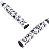 runrayay 2 impugnature per Mazze da Baseball, Nastro Adesivo per Mazze da 0,8 mm Mimetico per Baseball, Sostituzione per Vecchie impugnature per Racchette da Baseball/Tennis/Badminton - Bianco