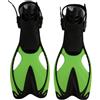 XIUsheUA Pinne Nuoto Scarpe da Rana for Bambini, in Silicone, Regolabili, Corte, for l'assistenza alle Immersioni, Attrezzatura Leggera for l'allenamento delle for per Nuoto e Immersione(Red,L/XL)