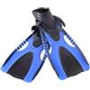 XIUsheUA Pinne Nuoto 1 Paio di Pinne da Nuoto for Snorkeling, Immersioni, Fibbie Regolabili, Tallone Aperto, Dimensioni Viaggio, Corte Flessibili per Nuoto e Immersione(Black,Short)