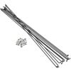 SkyjOy Raggi Bicicletta Raggi 20 set 14g for raggi in acciaio inossidabile for biciclette con capezzoli for bici da strada di montagna all'aperto ad alta resistenza fili strumento riparazione ciclismo(259MM)
