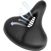 Generic Sella comoda per bicicletta, con cuscino in schiuma ad alta densità, resistente alle intemperie, in pelle sintetica con di ventilazione profonda, cuscinetto di ricambio ergonomico per bici