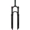LHHL 26/27,5/29pollici Forcella Ammortizzata ad Aria per Mountain Bike Tubo Dritto Corsa 125mm Forcelle Anteriore per Bicicletta Sgancio rapido 9×100mm per XC AM MTB(Black,A_26)
