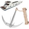 Posgcks Grappling Hook - Attrezzatura da Sopravvivenza Pieghevole e Resistente | Gancio da Recupero per Pesca per Marina Piccola Barca Canoa Ponton,per Arrampicata Escursionismo Campeggio Pesca