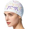 Generico Cuffia da nuoto in silicone - Impermeabile Morbida Antiscivolo Silicone Copricapo - Cuffia da nuoto per donne,Per Capelli Asciutti in Piscina e Doccia