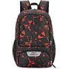 CaFfen Borsa Da Basket Basketball Zaino sportivo di grande capacità, multifunzione, for palestra, fitness, yoga, nuoto, basket, campeggio, escursionismo, con tasca for scarpe(Red)