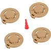Fonowx 4 Pezzi di Tappi Protettivi per Cartucce Portatili in Nylon con Gonfiaggio Incorporato, Sostituzione Funzionale Adatta per, Rosso