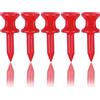 Zivisk Tee Golf Plastica 100 Pezzi Rosso 32mm