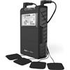 Boston Tech® Elettrostimolatore Muscolare ME89 PRO | TENS EMS 7 modalità Personalizzabili | Sollievo dal Dolore + Stimolazione Muscolare | Include 4 Elettrodi + Batteria 9V + Protezione Antiurto
