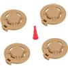 Aymzbd 4 Pezzi Tappo per Bomboletta di Accessori in Nylon Resistente Ugello di Gonfiaggio Leggero Portatile Design Sicuro Adatto per Campeggio Escursi, Cachi