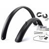 DYYEUAVT Parafanghi for Bicicletta, Parafango for Mountain Bike, Parafango Anteriore/Posteriore in Fibra di Carbonio for Bici da Strada, Parafango for Bicicletta(27.5 inch And Ring)