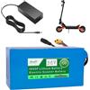 ZXLLAFT Batteria al Litio per Monopattino Elettrico 36V Batteria e-Bike 10S5P Batterie di Ricambio Batterie Ricaricabile Scheda di Protezione BMS Integrata con Caricabatterie