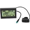 Huairdum Misuratore Display LCD per Bici Elettrica, Protocollo NO1 5 Pin Resistente all'acqua 24V 36V 48V Pannello Display per Scooter Bici Elettrica