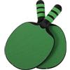 YARNOW 2 Pezzi Racchetta da Ping Pong Rossa in Plastica Superficie Elastica Migliorata e Impugnatura Ergonomica per Giochi All'aperto e Allenamento Principianti